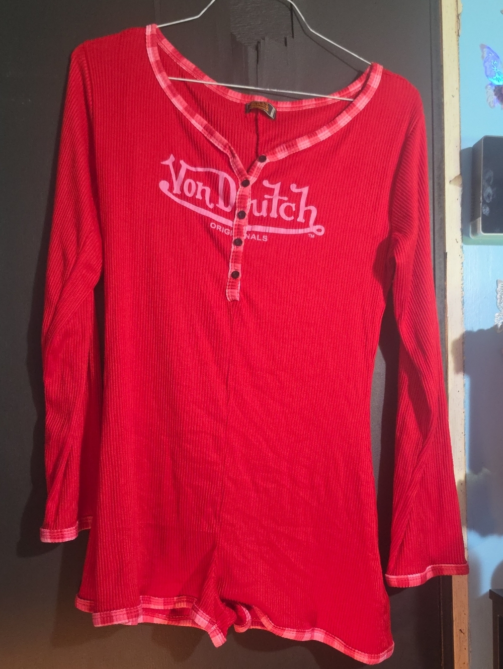 Von Dutch Red Romper